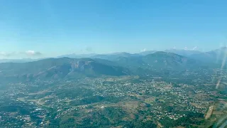 Landing 737-800 in Ajaccio, Corsica