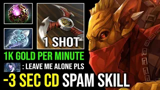 WTF 3 Sec CD Spam Skill 100% Most Annoying Invisible Gank 1K GPM Wind Waker Mid Bounty Dota 2