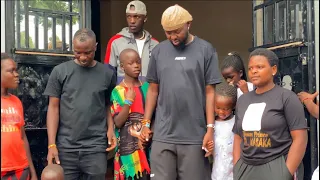 Eddy Kenzo at Masaka Kids Africana new home. They prayed for him, gifted him eggs. Watch Full Video