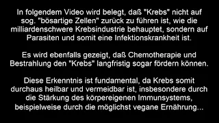 Krebs sind Parasiten - Dr.  Alfons Weber