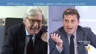 Vittorio Sgarbi contro David Parenzo: "Putin è stato eletto, la Russia è un Paese ...