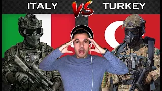 Italian Reaction To 🇮🇹 🇹🇷 Italy vs Turkey - Military Power Comparison 2021