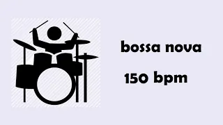 Bossa nova 150 bpm drums - play along track