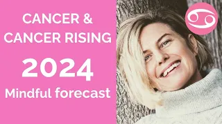 CANCER SUN & CANCER RISING ASTROLOGY YEARLY FORECAST 2024