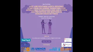 Symposium On Gender Transformative Approaches To Engaging Men And Boys - Session 1
