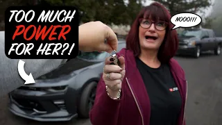 I LET MY MOM DRIVE MY SUPERCHARGED CAMARO SS (SHE WAS SCARED!)