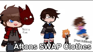 Aftons Swap Clothes | FNAF | Past Edition