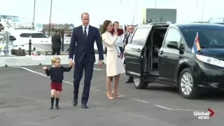 Prince George waves goodbye to Canada