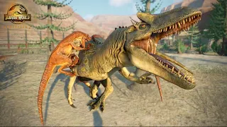 20 Raptors vs Allosaurus | Jurassic World Evolution 2