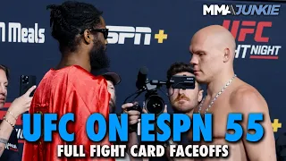 UFC on ESPN 55 Full Fight Card Faceoffs From Las Vegas