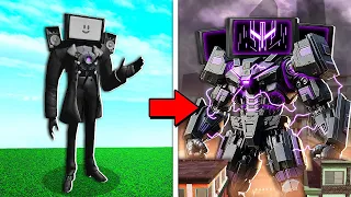 Upgrading To MECHA TITAN TV MAN! (Roblox)