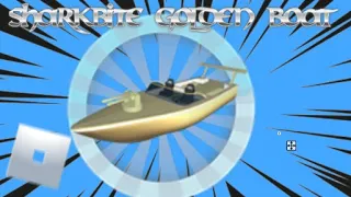 Getting The [GOLDEN BOAT] In Roblox Sharkbite!