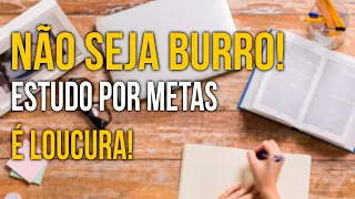 Estudar com Cronograma de Estudos ou Por Metas?