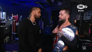Jimmy Uso habla con Finn Bálor en Backstage - WWE Smackdown 15/09/2023 (En Español)