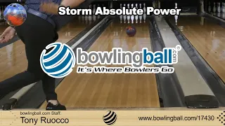 bowlingball.com Storm Absolute Power Bowling Ball Reaction Video Review