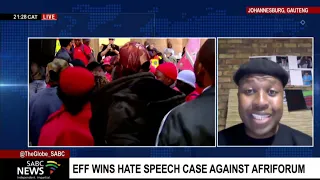 Reaction to EFF winning hate speech case against AfriForum: Veli Mbele kaSompisi