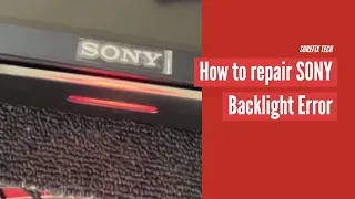 Sony XBR-55X850B Backlight Error Blinking Red Light