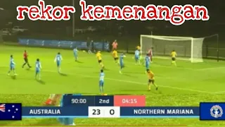 Cuplikan Gol Full Highlights Skor(23-0) Australia Vs Northern Mariana||gemparkan dunia AFC U-17