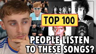 Reacting to Top 100 Greatest Songs of All Time