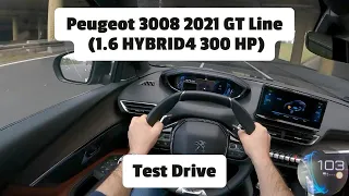 Peugeot 3008 2021 GT Line (1,6 HYBRID4 300 HP) | Тест-драйв | 221 кВт/300 л.с.