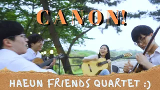 Haeun's friends play Loose Canon on classical guitar!