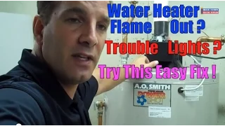 Water Heater Flame Gas Short Cycle Ignitor Sensor Troubleshoot Repair AO Smith Igniter@geofatboy