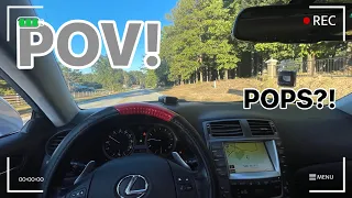 POV DRIVE IN A LOUD STRAIGHT PIPED LEXUS