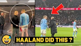 Pep Guardiola vs Haaland after Man City beat Burnley 6-0