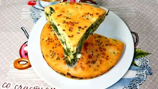 Пирог со шпинатом и сыром | Вкусный и быстрый рецепт заливного пирога