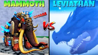 SERU 1000%!! Boss Terkuat LEVIATHAN VS MAMMOTH Fruit Mythical Beast 🔥🔥🔥