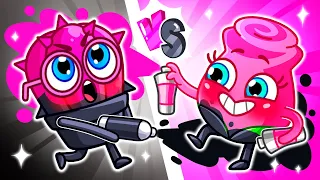 Pink VS Black Challenge Song 🖤💗 So Many Colors! 🌈|| VocaVoca Karaoke 🥑🎶