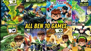 All Ben 10 Games (2007-2024) Ben 10 games Evolutions