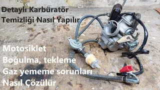 Motosiklet Karbüratör Temizliği ve Bakımı Nasıl Yapılır - Karbüratör Arızaları Nasıl Çözülür