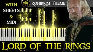 Battle of the Pelennor Fields / Rohan Theme (From "The Lord of the Rings") - Full Piano Version