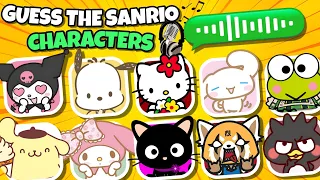 Guess the SANRIO CHARACTERS by the Voice 2! 🔊 | Hello Kitty, Cinnamoroll, Kuromi, Pompompurin, Badtz