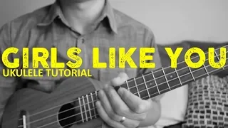 Maroon 5 - Girls Like You ft. Cardi B (EASY Ukulele Tutorial) - Chords - How To Play