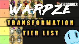 WarpZe's ULTIMATE Tier List // Nobody Saves The World