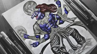 lord vishnu varaha avatar | Drawing tutorial |