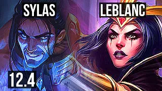 SYLAS vs LEBLANC (MID) (DEFEAT) | Quadra, 6 solo kills, Rank 11 Sylas | KR Challenger | 12.4