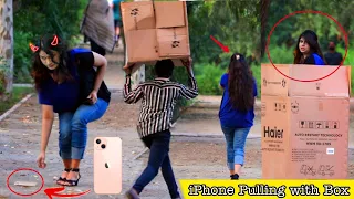 iPhone Pulling Prank With Box Twist On Girls | BY AJ AHSAN |