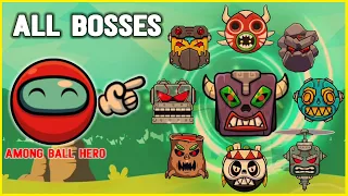 Roller Ball X - Bounce Ball Hero | Among Ball Hero Fight All Bosses (IOS, Android)