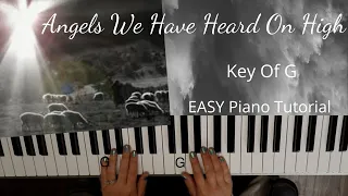 Angels We Have Heard On High (Key of G)//EASY Piano Tutorial
