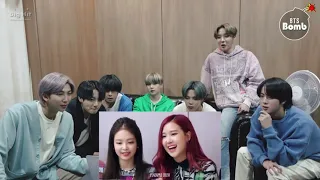 BTS reaction to Blackpink rosé speaking english with her aussie accent ft. lisa