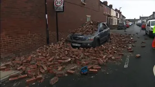 Weather Events 2021 - Storm Arwen, images through the day (3) (UK) - BBC&ITV News - 27 November 2021