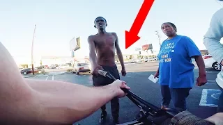 Dude Tries To Take My Bike From Me In Compton..
