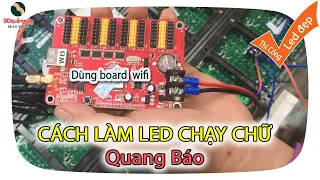 Toàn tập, LÀM LED CHẠY CHỮ a-z, LED QUANG BÁO, CÁCH VÀO BOARD WIFI, LED MA TRẬN, #3d, #3dquangcao,