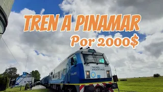 VIAJAMOS A PINAMAR EN TREN POR 2.000$!!!