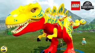 LEGO Jurassic World - Tiranossauro Rex de Fogo Azul (DINOSSAURO DOS INSCRITOS) parte 26