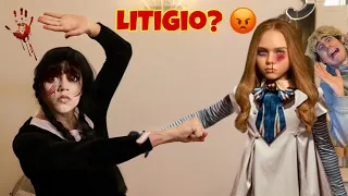 MERCOLEDÌ ADDAMS LITIGA CON MEGAN LA BAMBOLA…😱 *si fanno male*