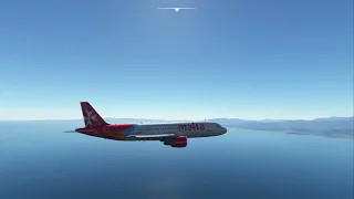 Fenix A320 - Circle to Land approach at Calvi (LFKC)